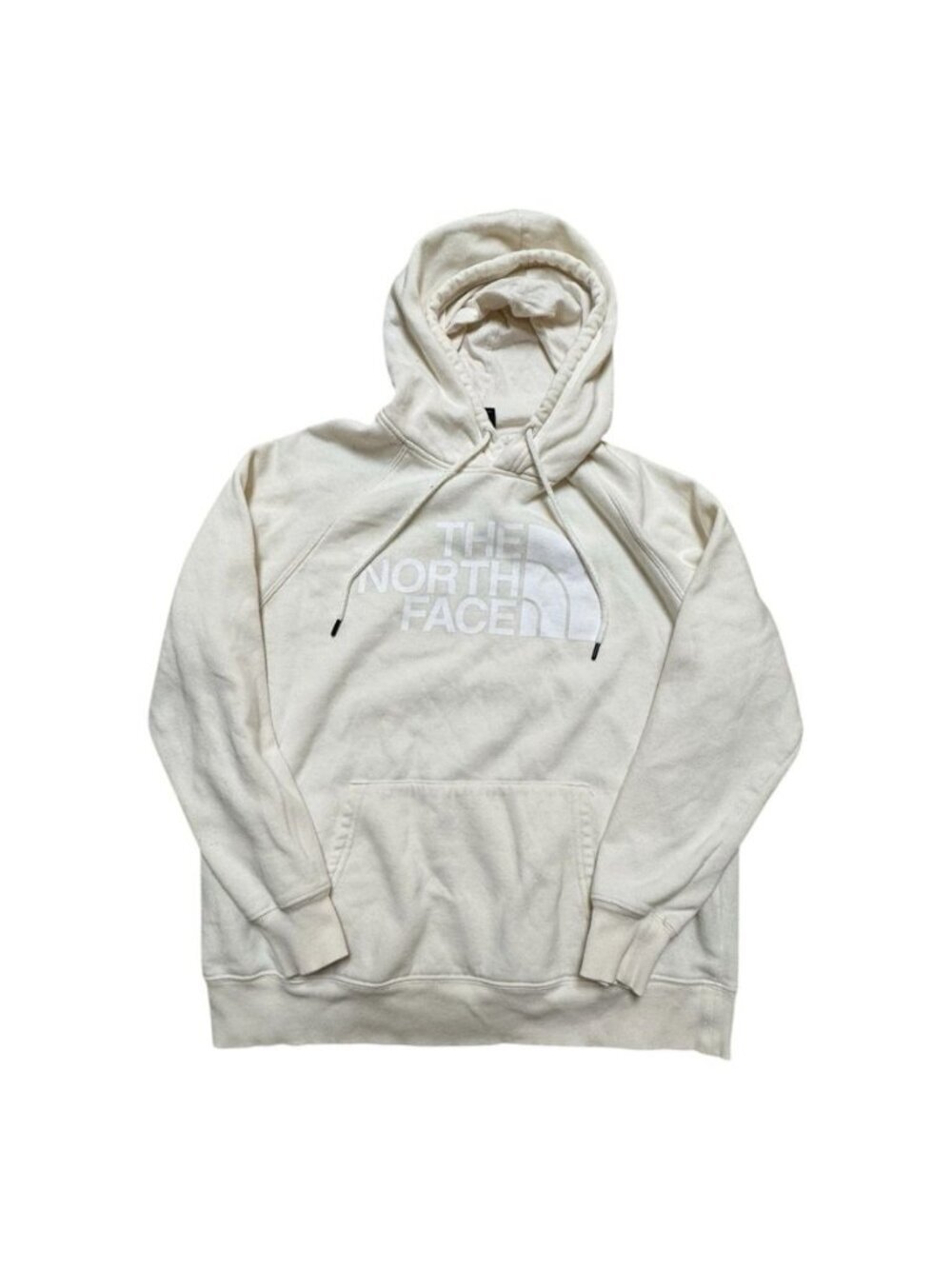 The North Face Women’s Cream Pullover Hoodie Logo Sweatshirt Size Large